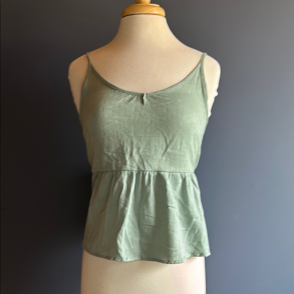 Green Sleeveless Top